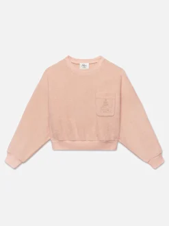 Ritz Women's Terry Cropped Sweatshirt in Ritz Pink
