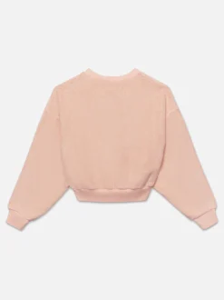 Ritz Women's Terry Cropped Sweatshirt in Ritz Pink