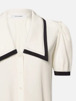 Sailor Blouse in Cream Multi