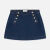 Sailor Snap Skirt in Celestine