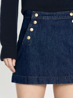 Sailor Snap Skirt in Celestine