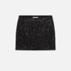 Sequin Mini Skirt in Black