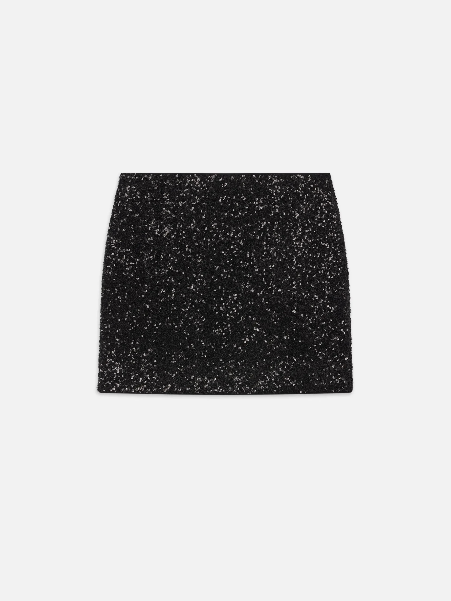 Sequin Mini Skirt in Black