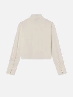 Shawl Collar Blouse in Cream