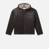 Sherpa Hoodie in Dark Brown