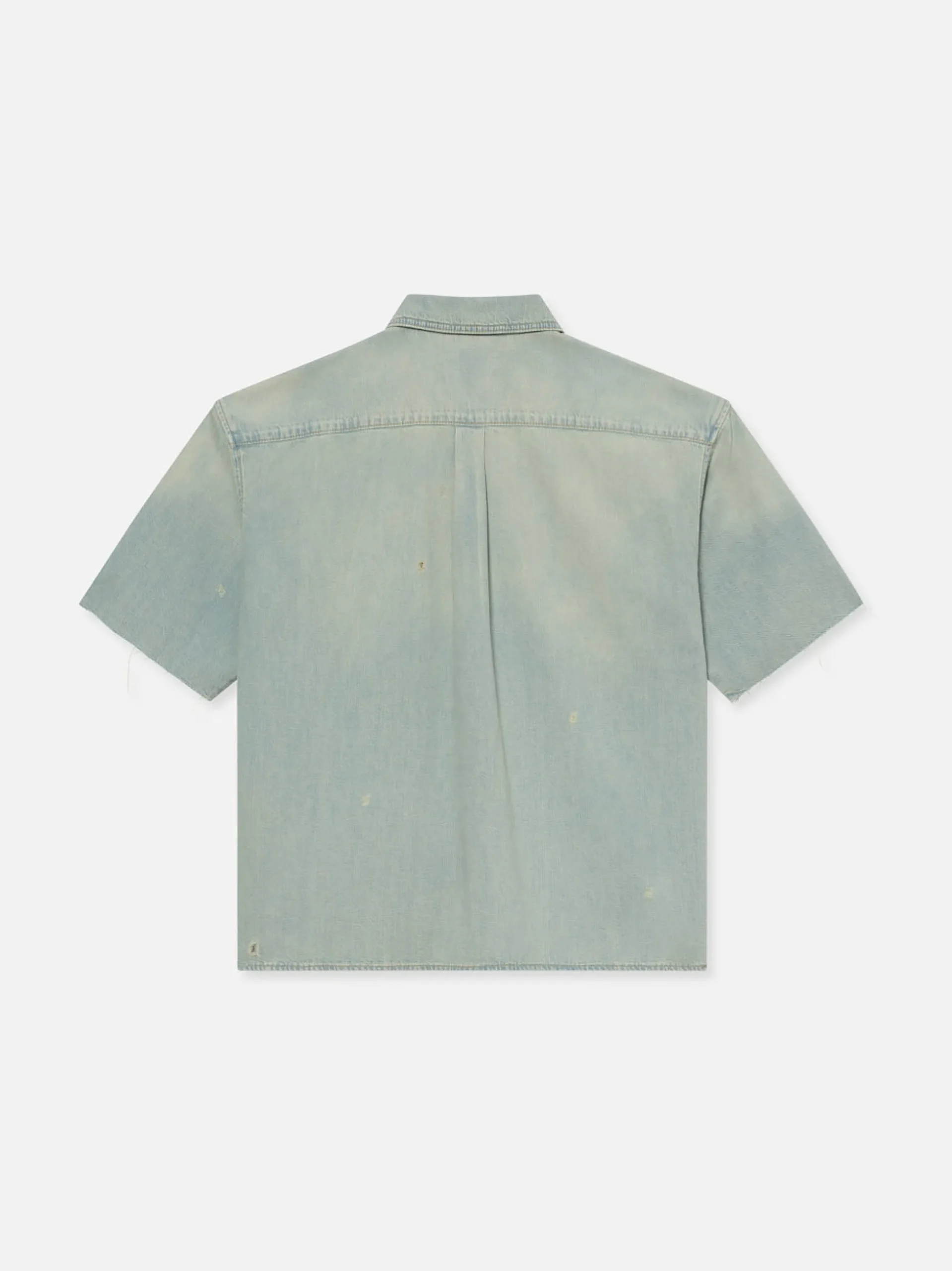 Short Sleeve Relaxed Denim Shirt in Oahu