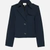 Short Trench Jacket in Navy