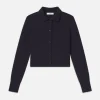 Shrunken Cashmere Cardi in Navy