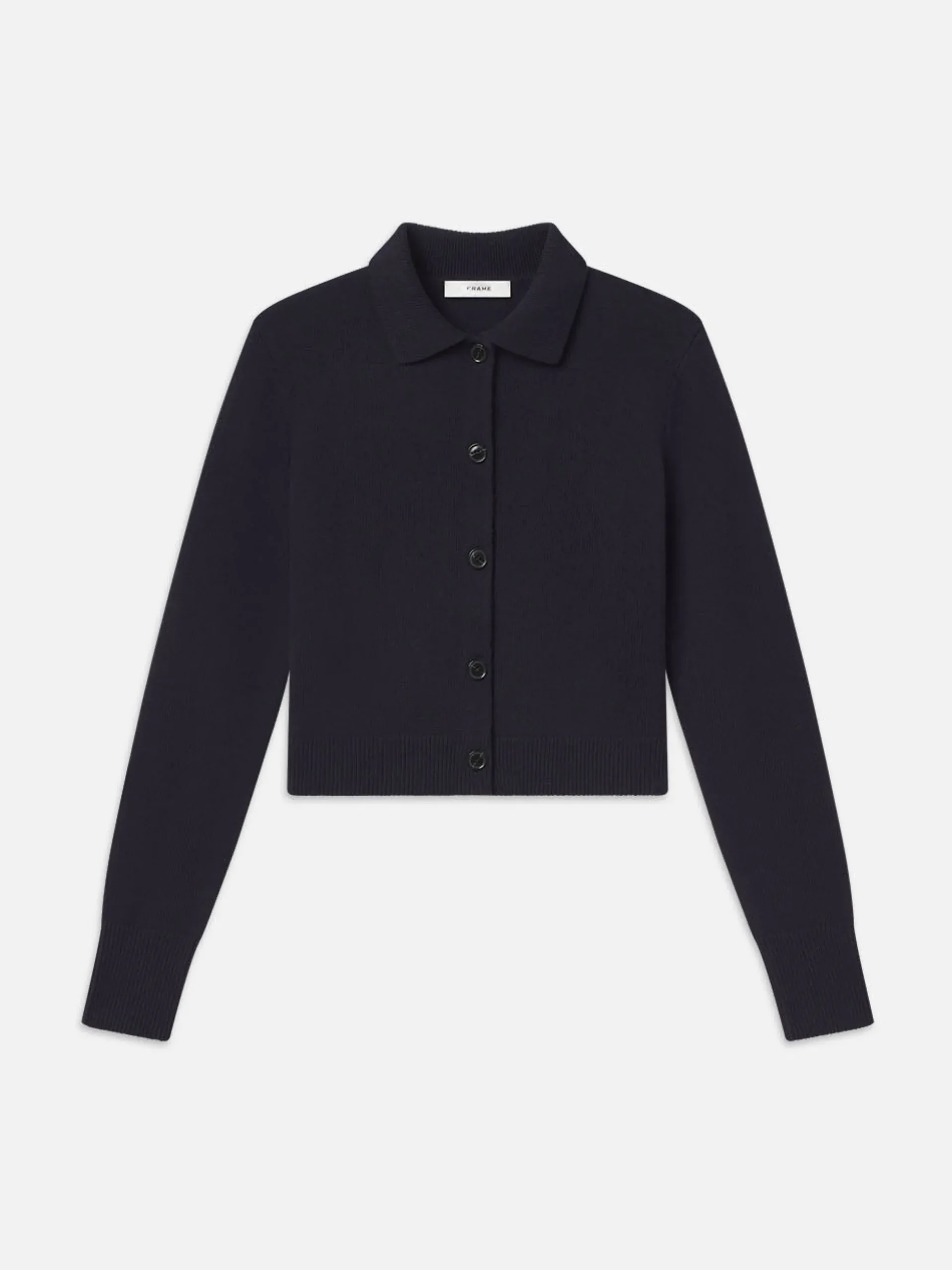 Shrunken Cashmere Cardi in Navy