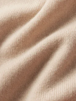 Shrunken Cashmere Cardi in Almond Pink