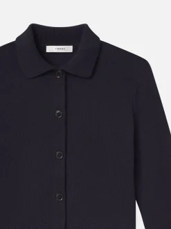 Shrunken Cashmere Cardi in Navy