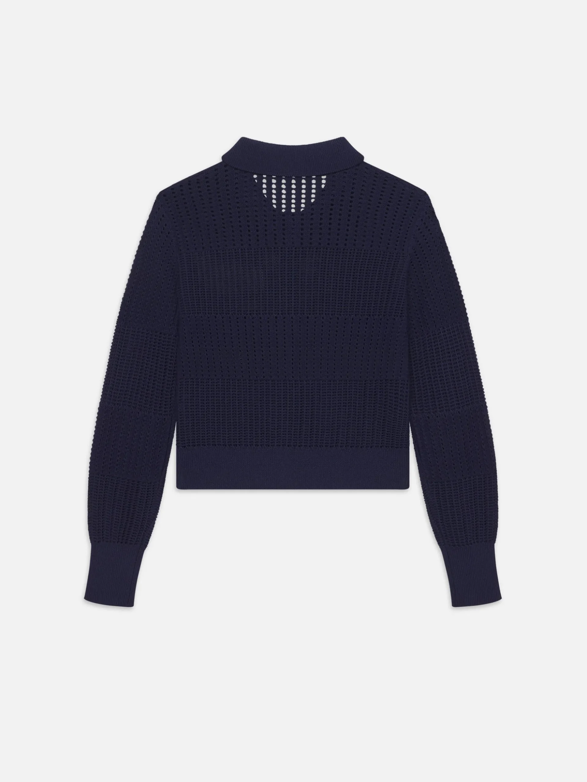 Shrunken Crochet Cardi in Navy
