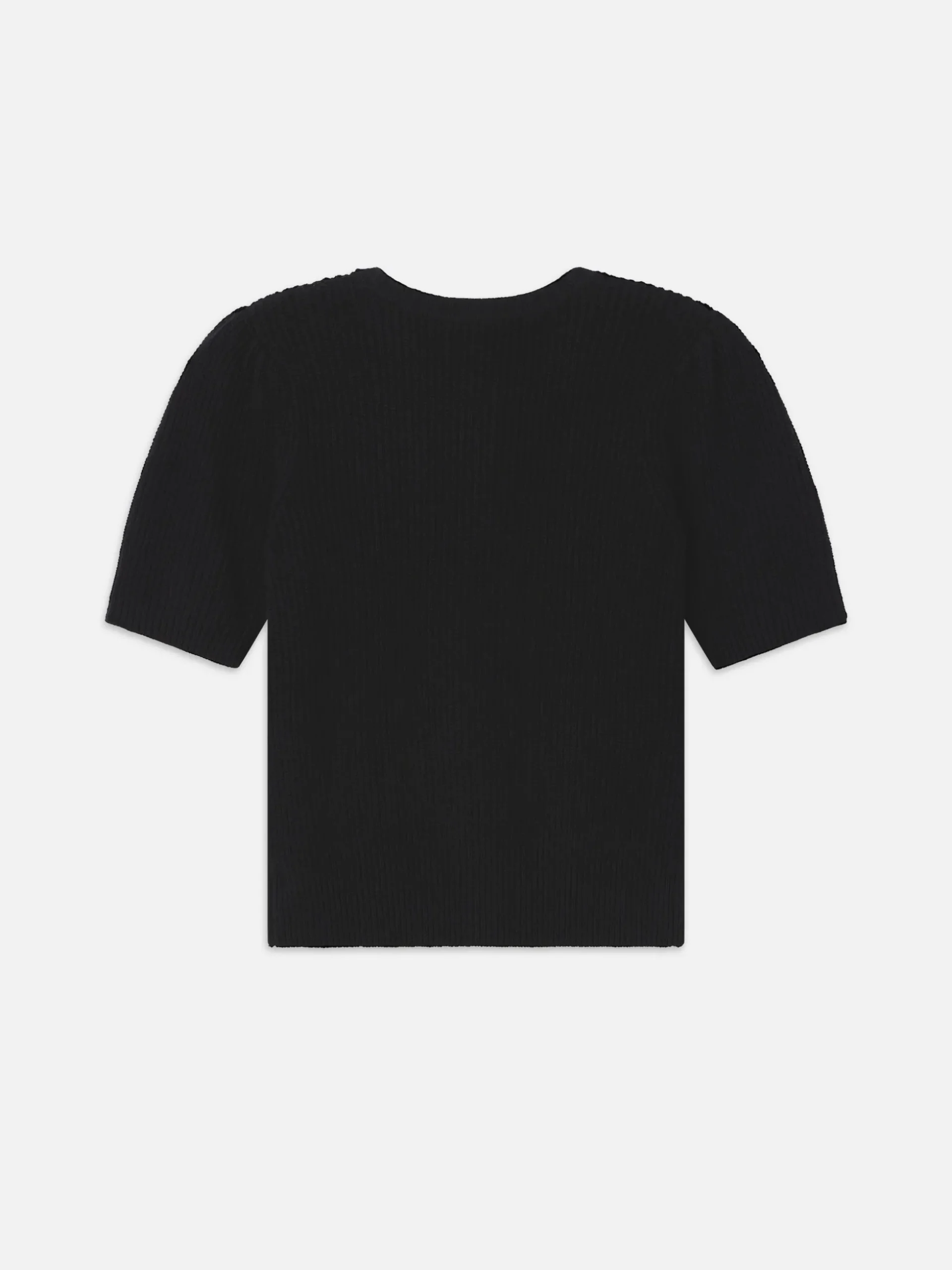 Shrunken Short Sleeve Cardi in Black