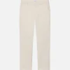 Slim Chino in White Canvas