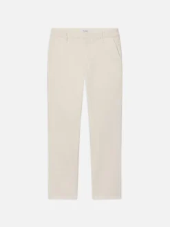Slim Chino in White Canvas