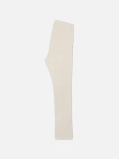 Slim Chino in White Canvas