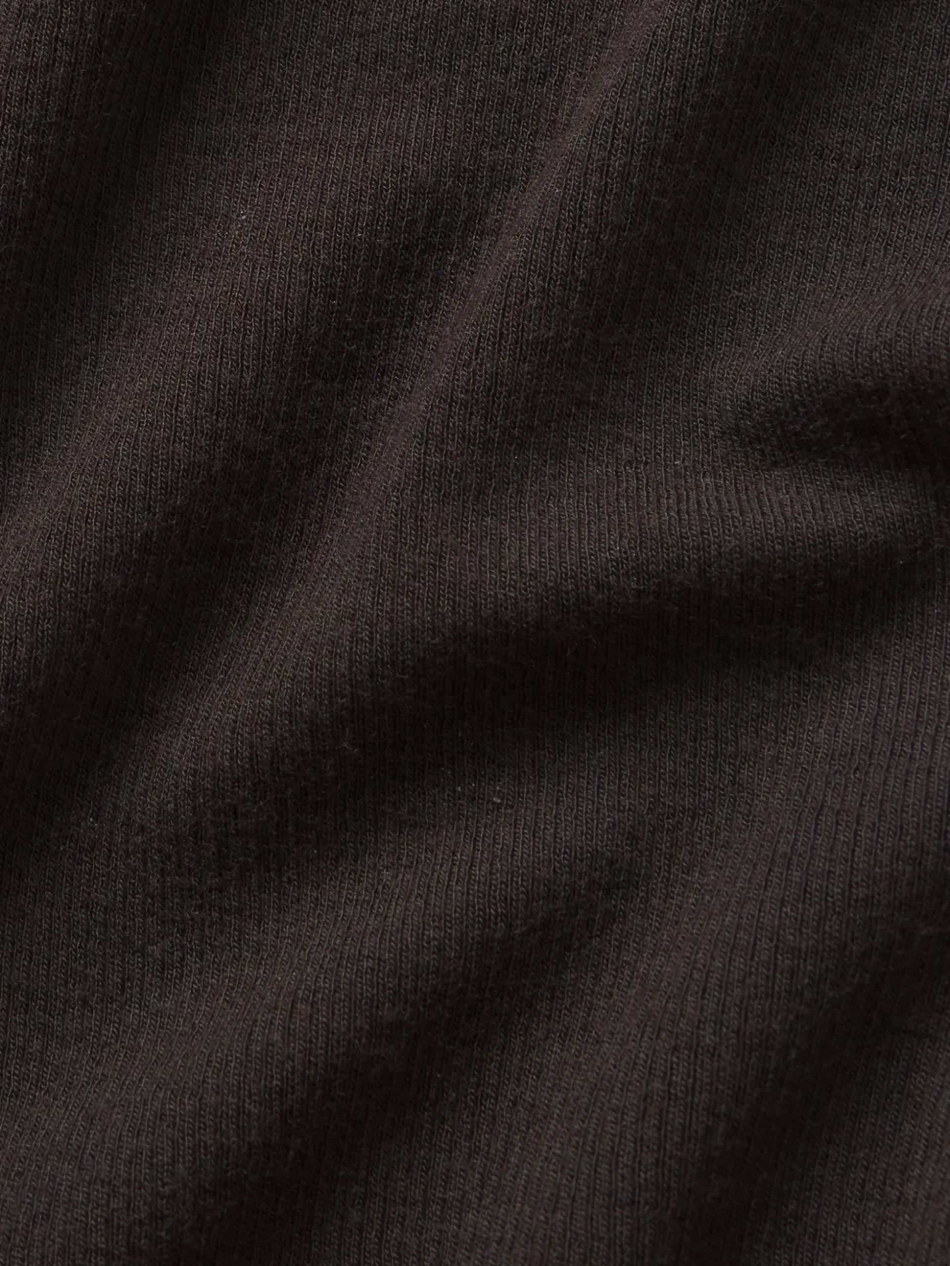 Slinky Long Sleeve Rib Henley in Chocolate Brown