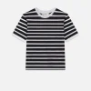 Striped Baby Tee in Black Multi