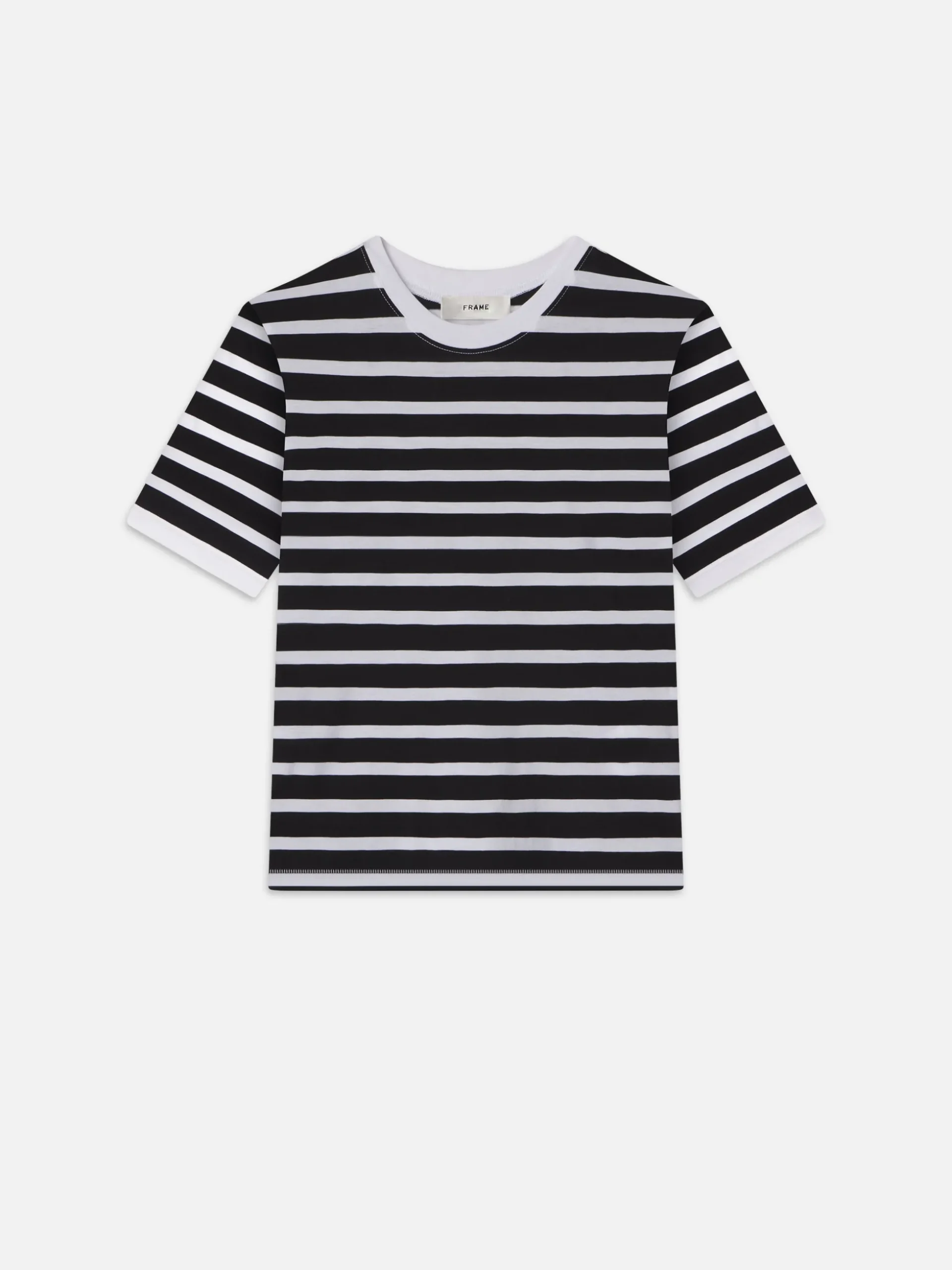 Striped Baby Tee in Black Multi