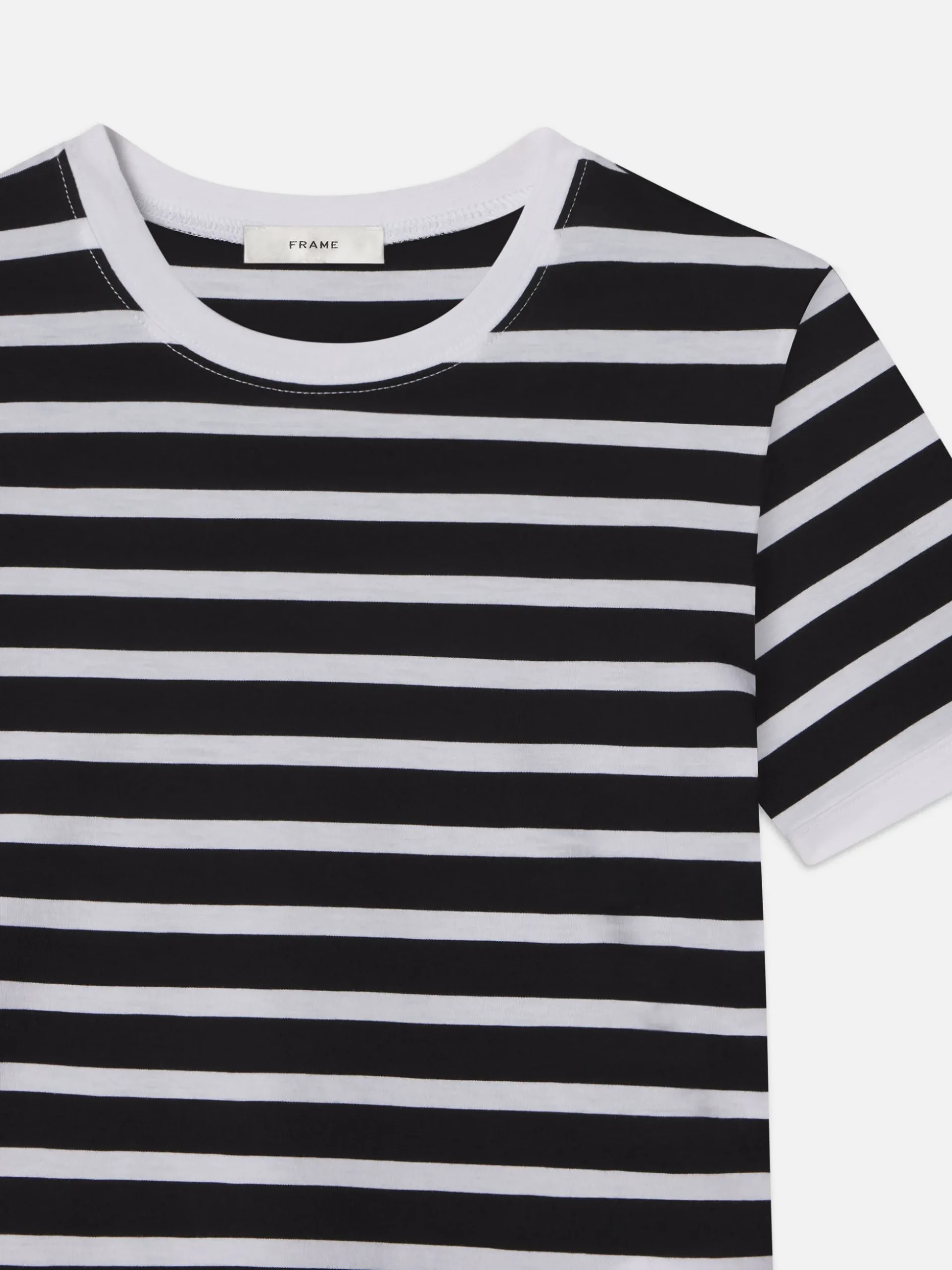 Striped Baby Tee in Black Multi