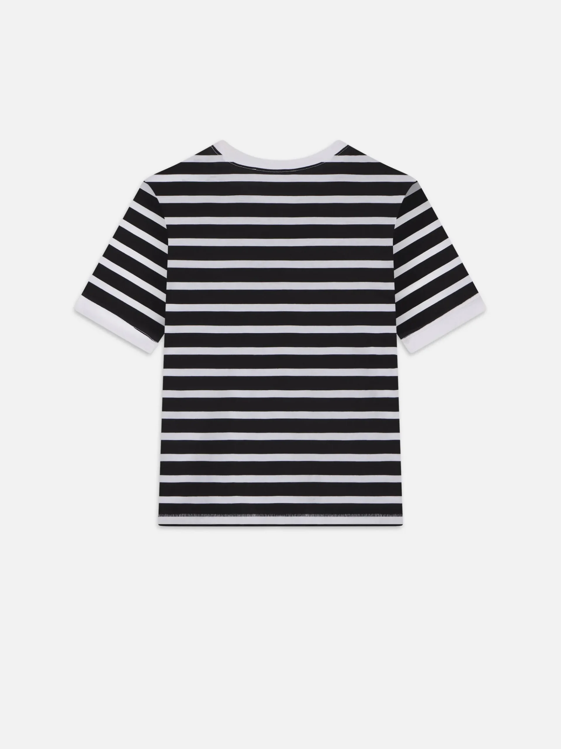 Striped Baby Tee in Black Multi