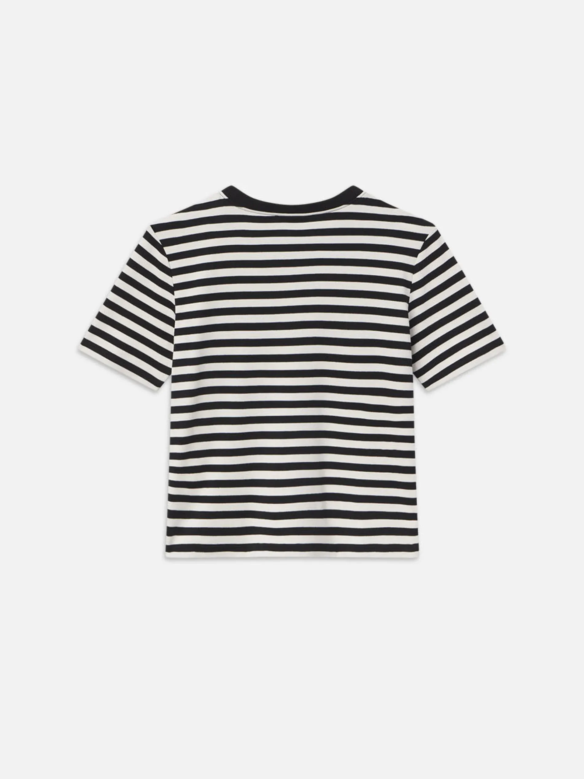 Striped Pocket Tee in Black Multi