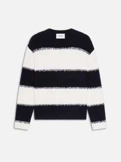 Striped Sweater in Dark Navy Stripe