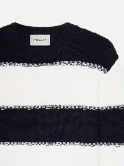 Striped Sweater in Dark Navy Stripe
