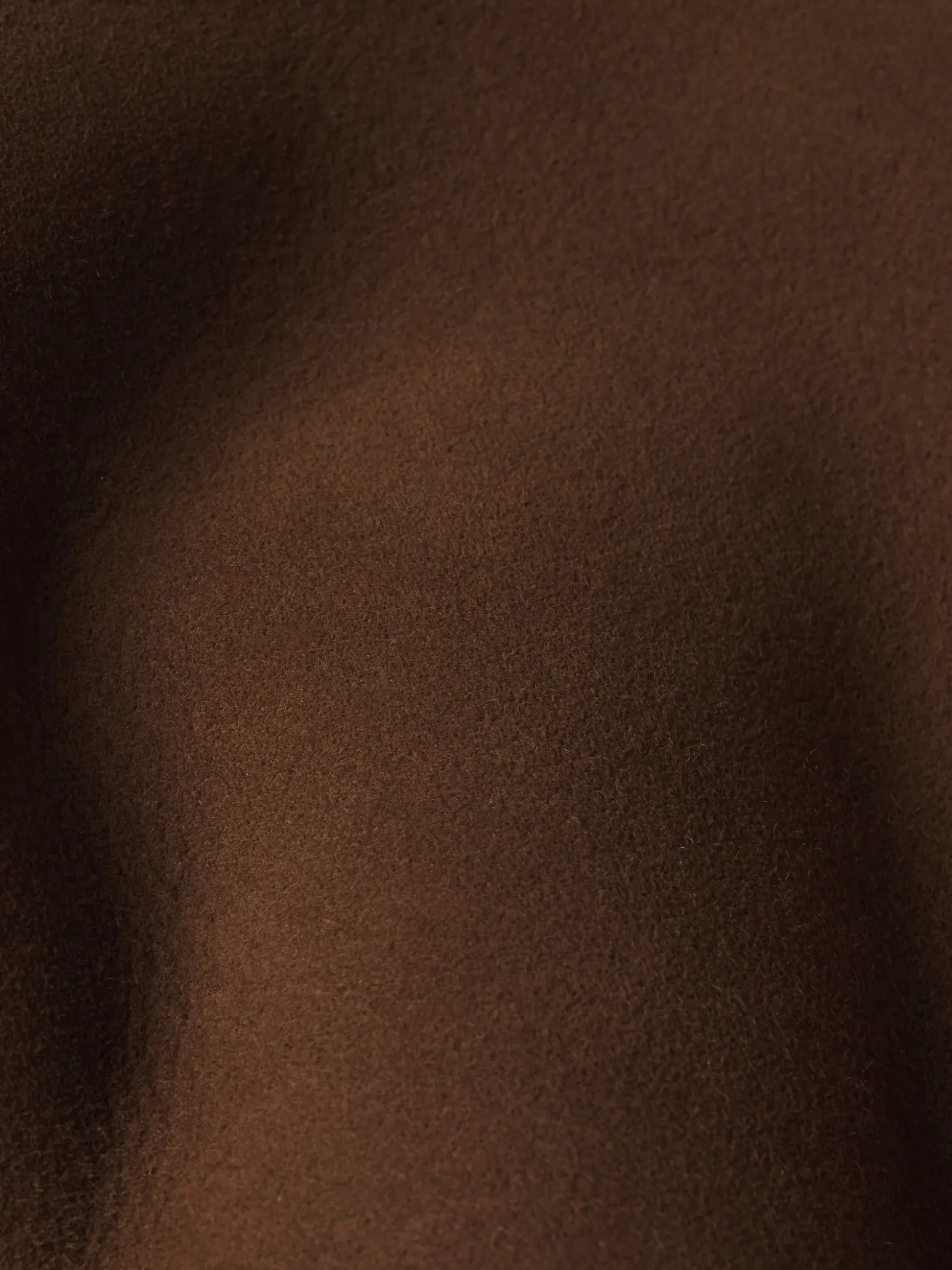 Suede Shearling Bomber in Dark Camel