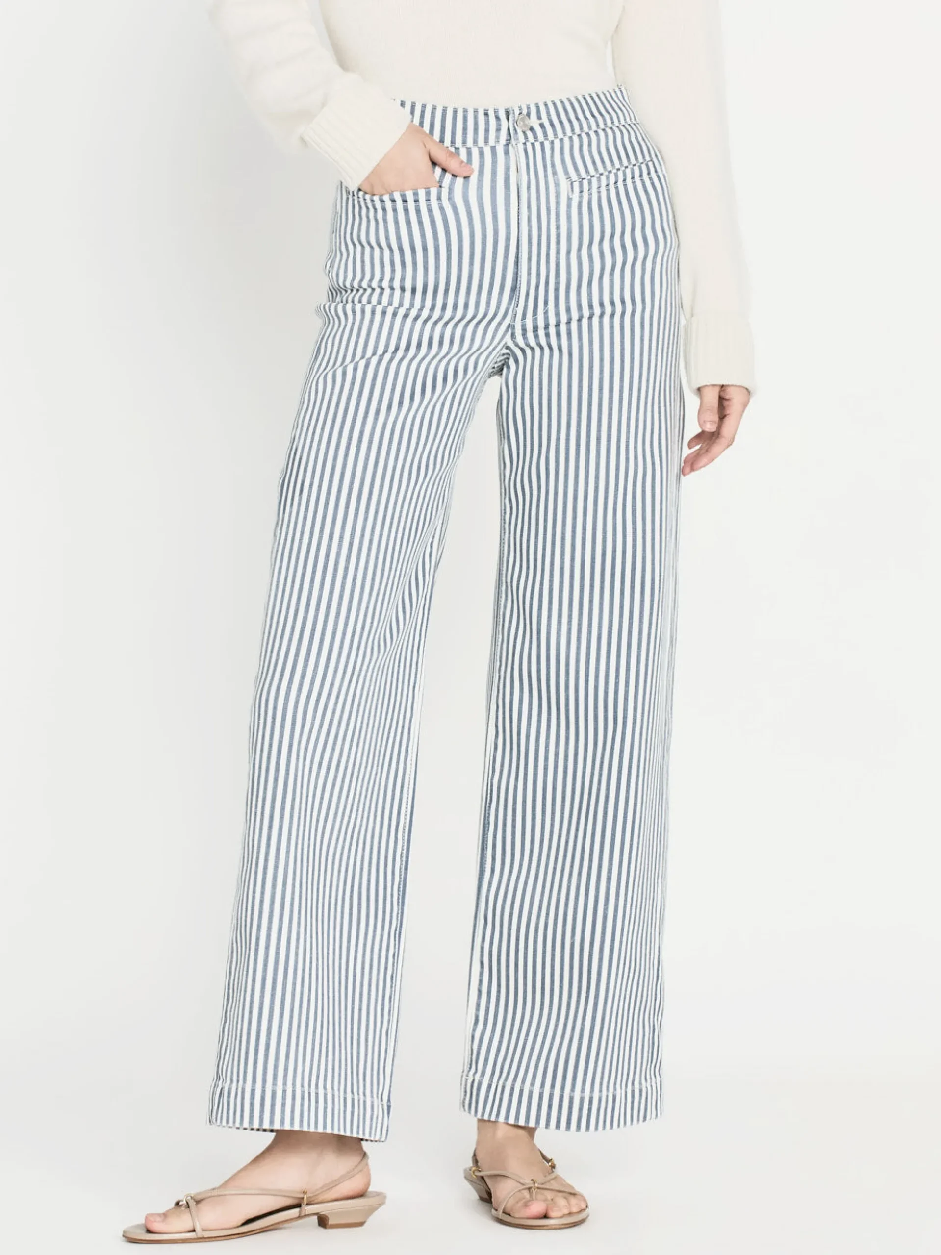 Tailored Trouser in Seaport Stripe