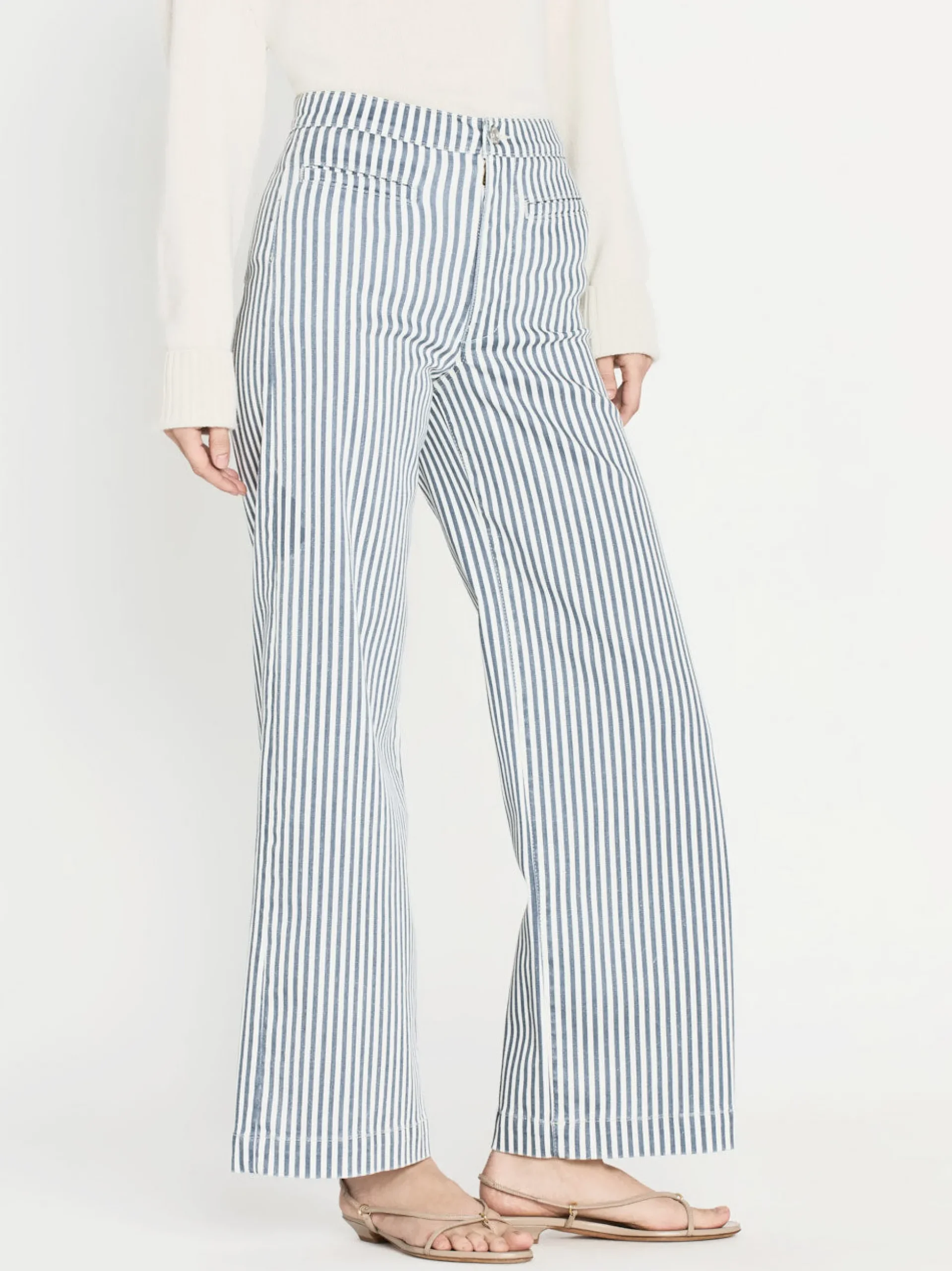Tailored Trouser in Seaport Stripe