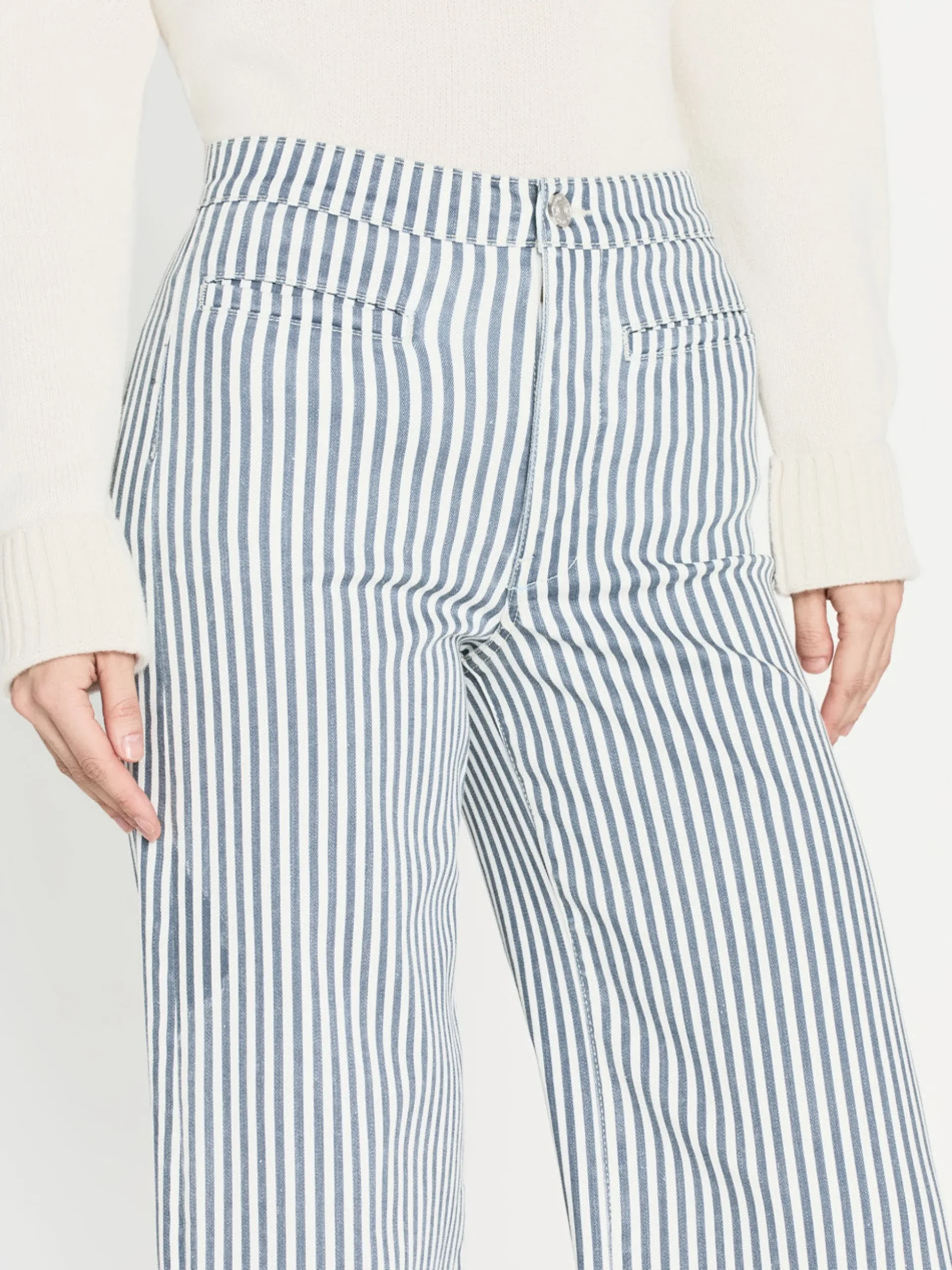 Tailored Trouser in Seaport Stripe