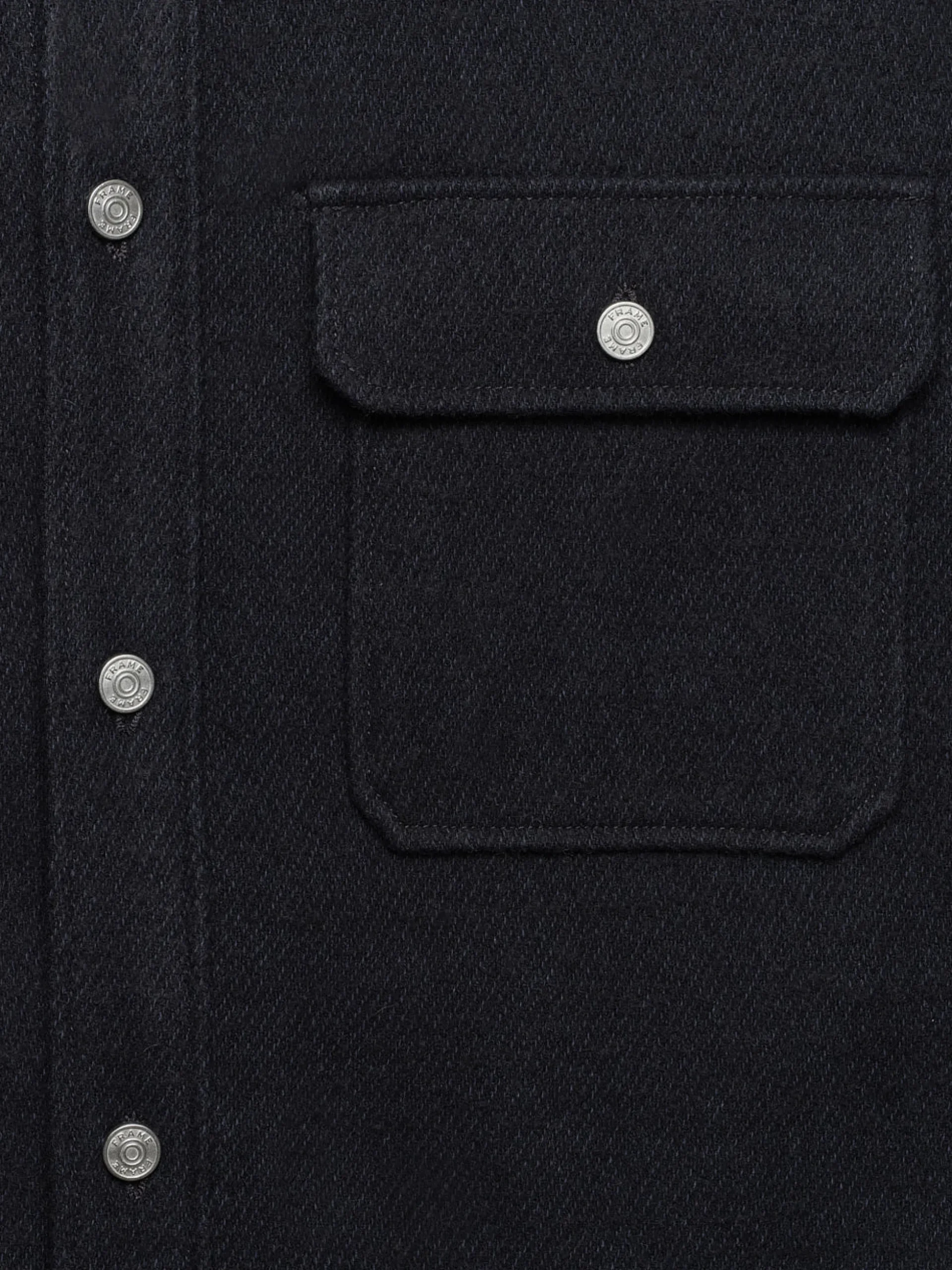 Textured Overshirt Jacket in Dark Navy