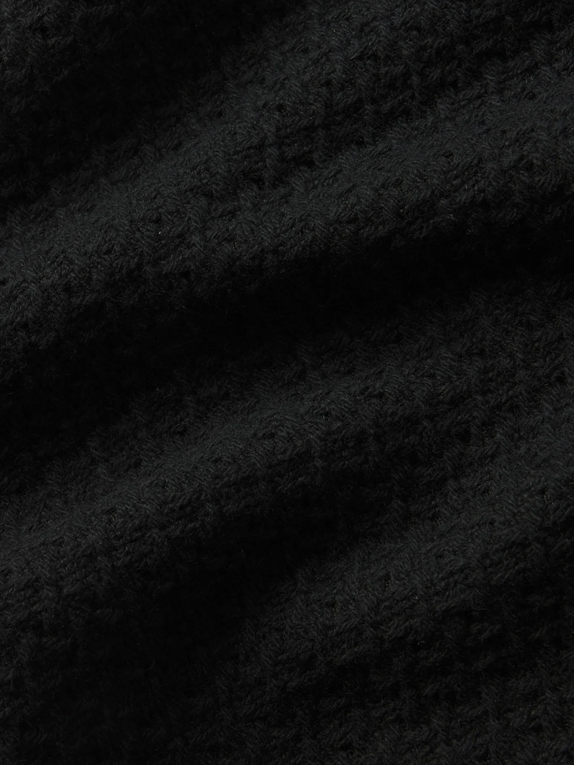 Textured Shirt Jacket in Black