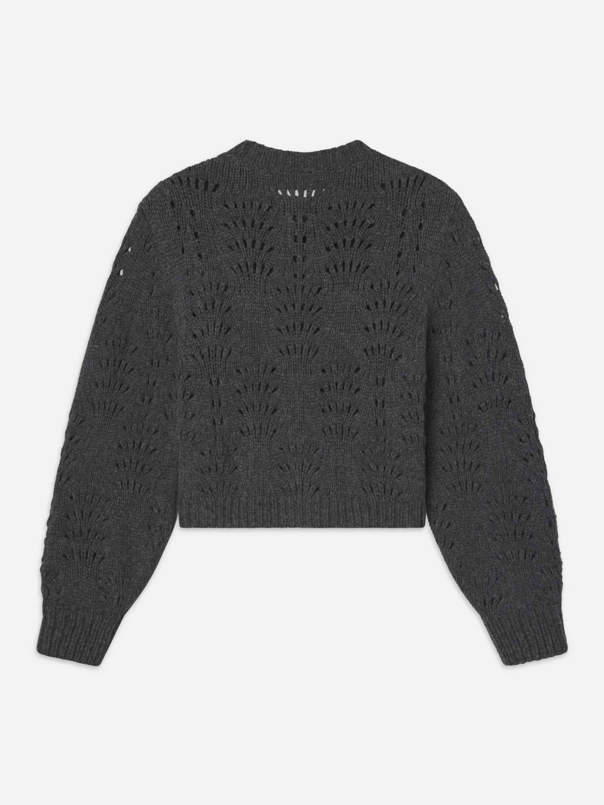 Textured Stitch Cardigan in Dark Gris Heather