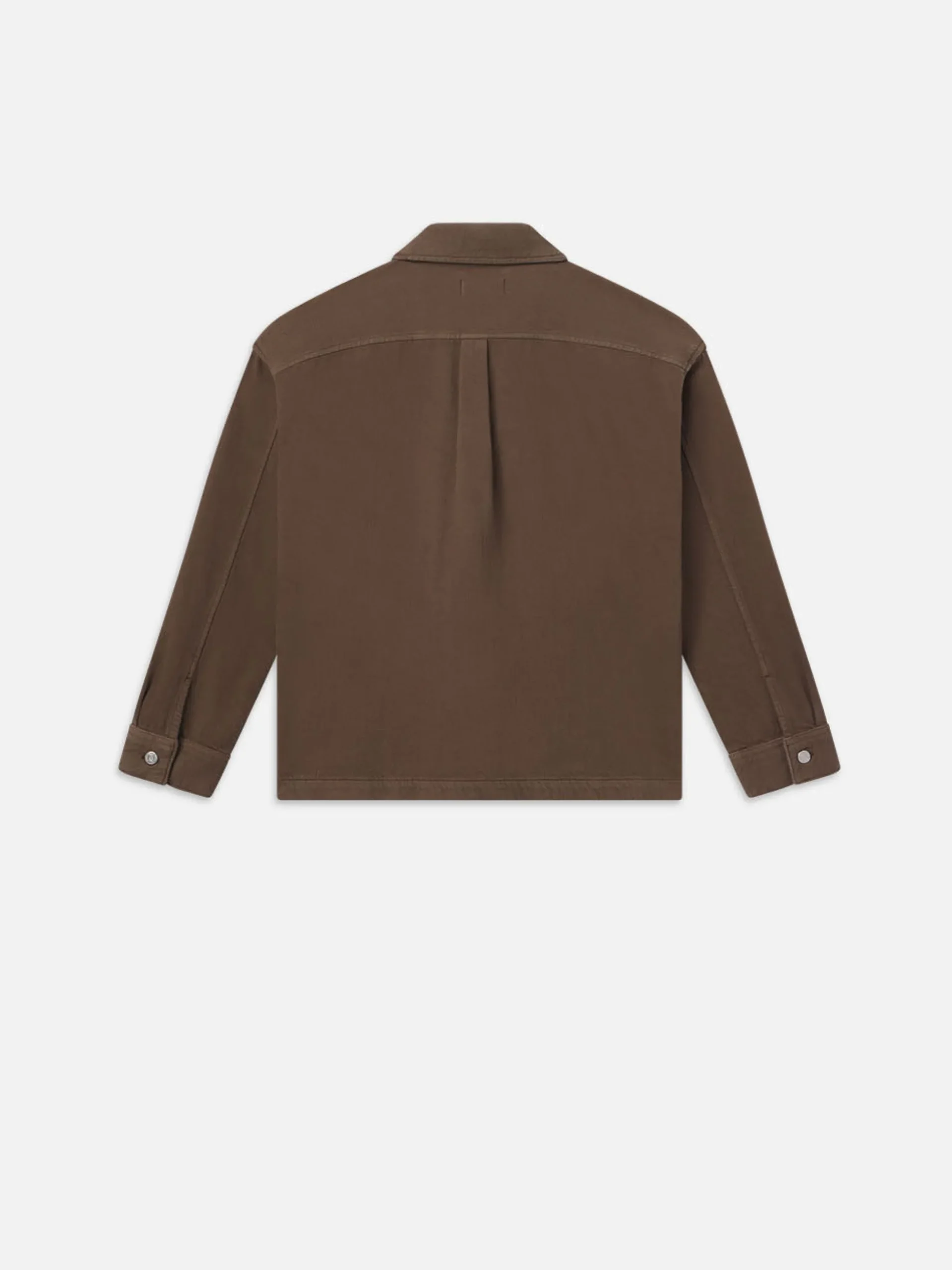 Textured Terry Relaxed Shirt in Soft Mocha