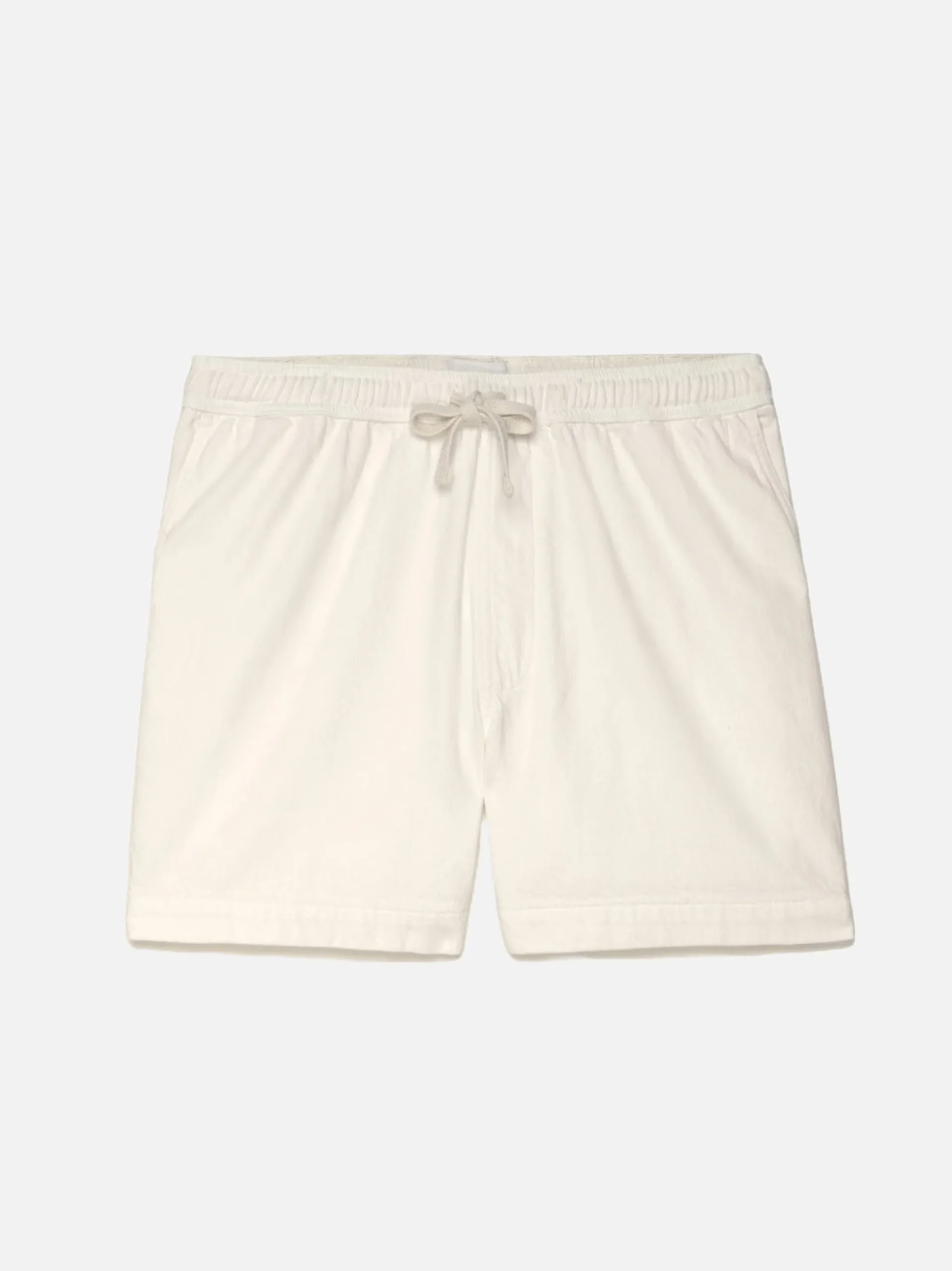 Textured Terry Short in Off White
