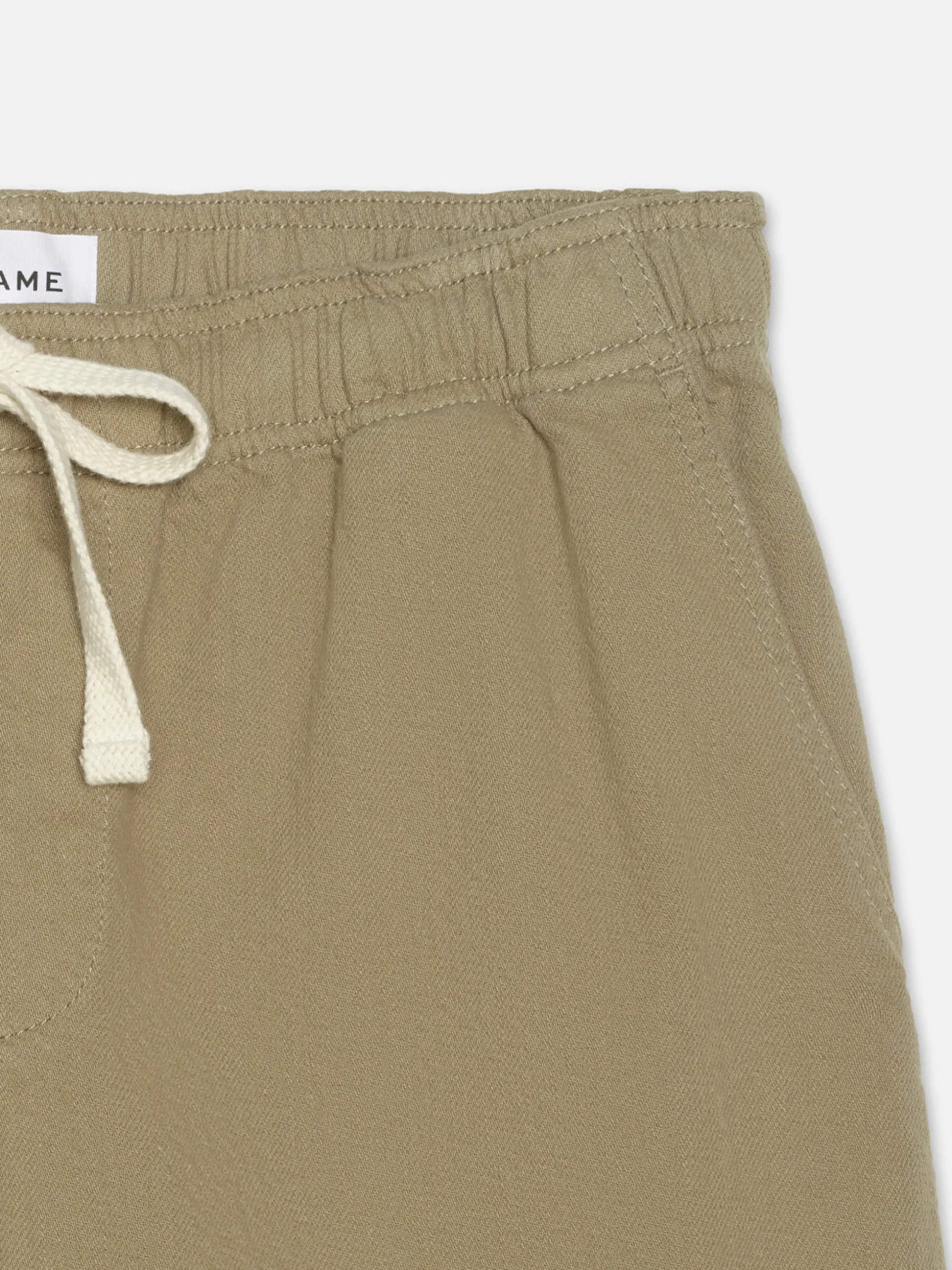 Textured Terry Short in Dark Beige