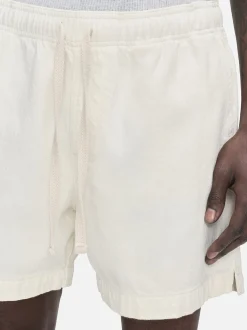 Textured Terry Short in Off White