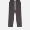 Textured Terry Travel Pant in Slate Gray