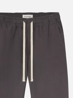 Textured Terry Travel Pant in Slate Gray
