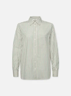 The Borrowed Pocket Shirt in Green Gem Multi