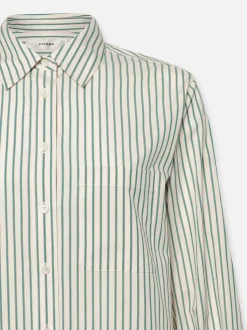 The Borrowed Pocket Shirt in Green Gem Multi