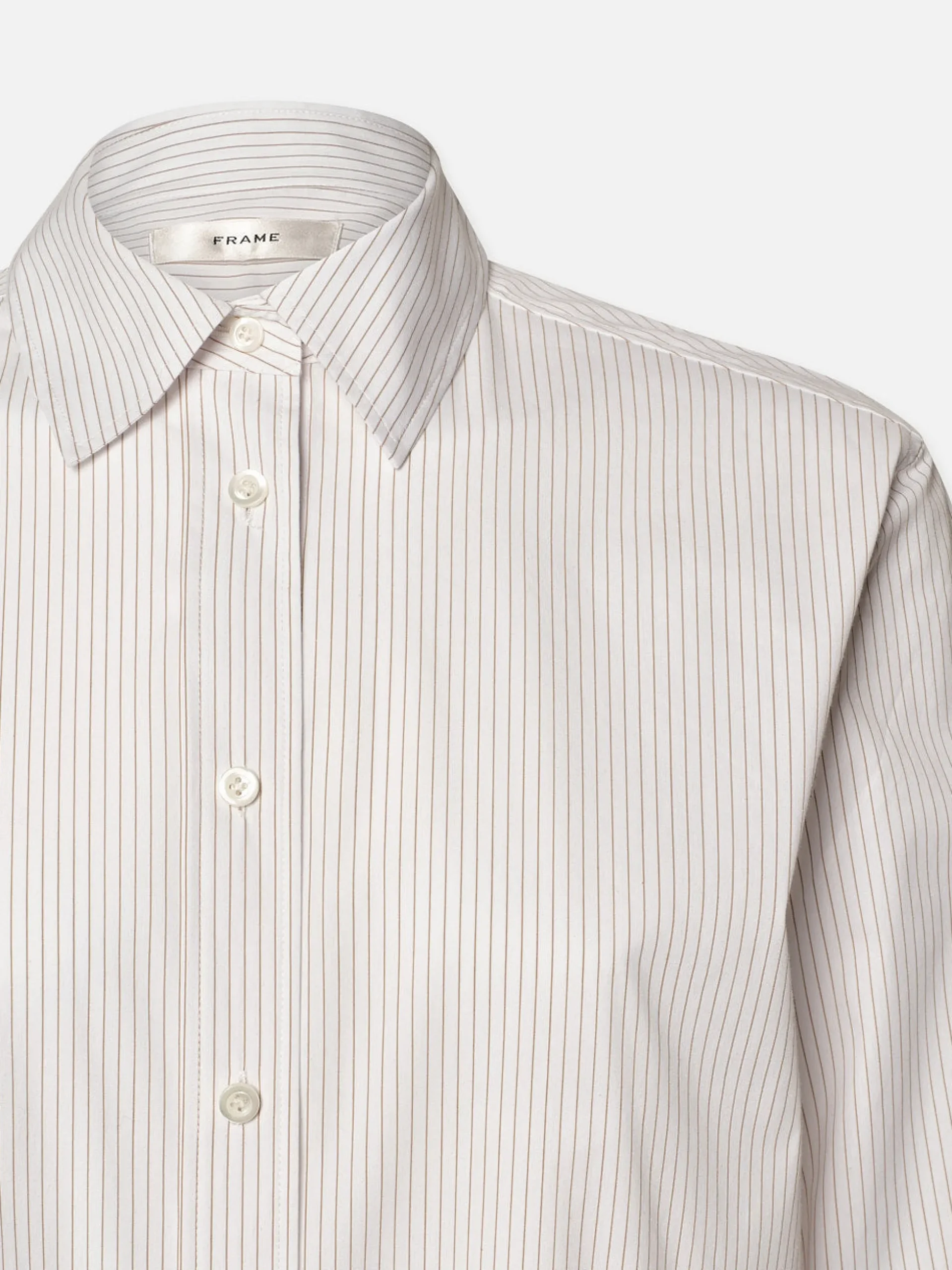 The Borrowed Shirt in White Multi