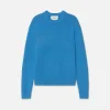 The Cashmere Crewneck Sweater in Pop Blue