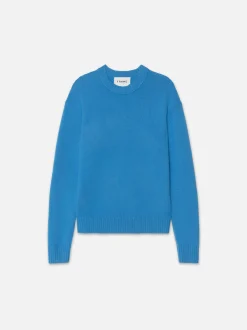 The Cashmere Crewneck Sweater in Pop Blue