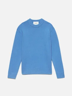 The Cashmere Crewneck Sweater in Bright Blue