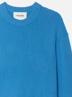 The Cashmere Crewneck Sweater in Pop Blue
