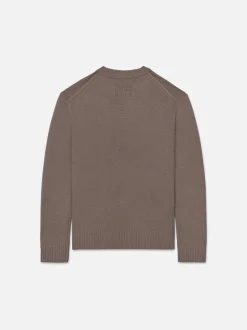 The Cashmere Crewneck Sweater in Dry Rose