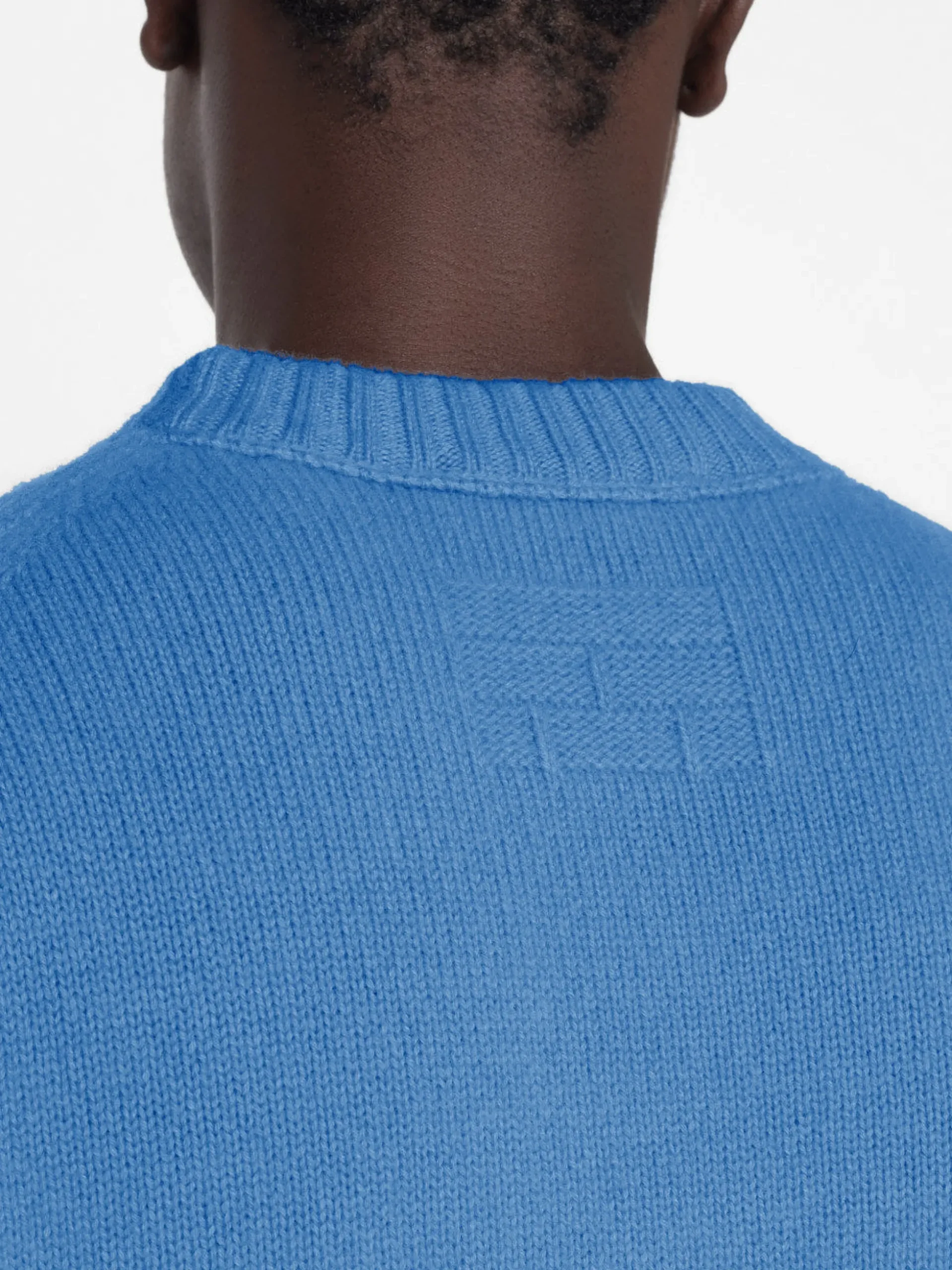 The Cashmere Crewneck Sweater in Bright Blue